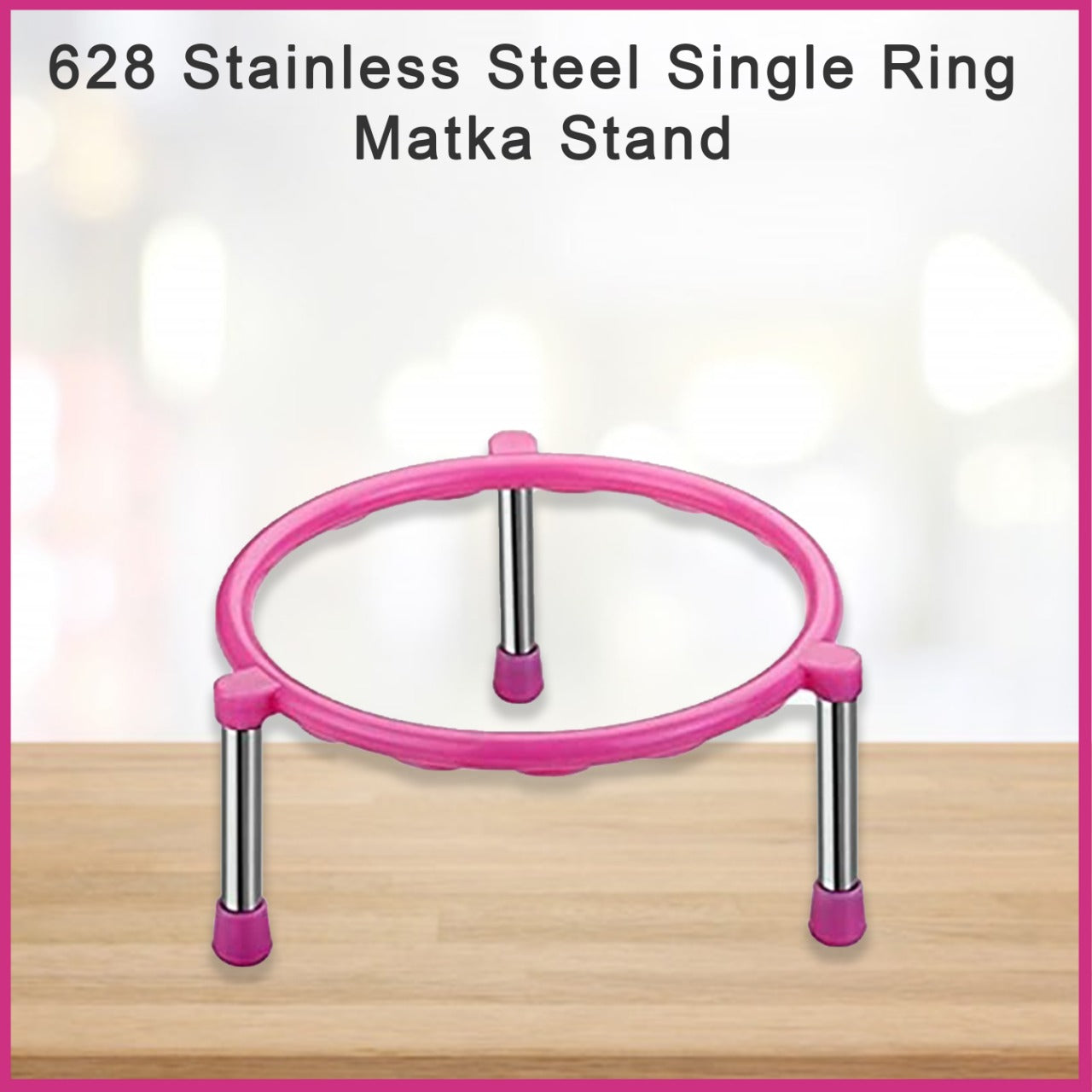 Single ring matka stand, stainless steel Single ring matka stand, stainless steel